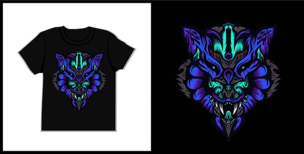 Ilustracja Tshirt Fox Marra