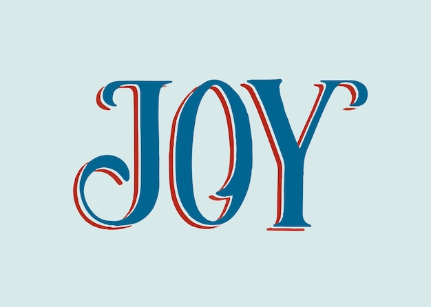 Ilustracja typografia radości