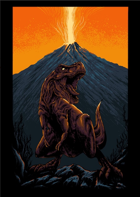 Ilustracja Tyrannosaurus rex