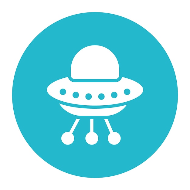 Ilustracja Ufo Flat