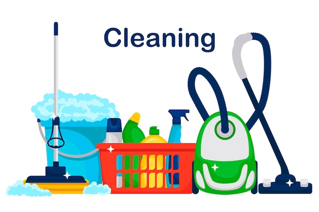 Ilustracja usługi czyszczenia