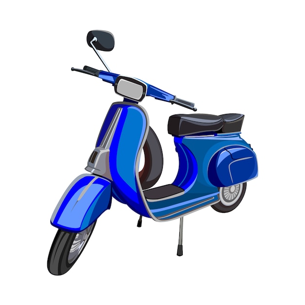 Ilustracja Vespa Motor