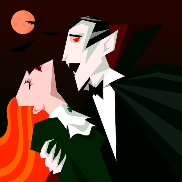Plik wektorowy ilustracja wampira