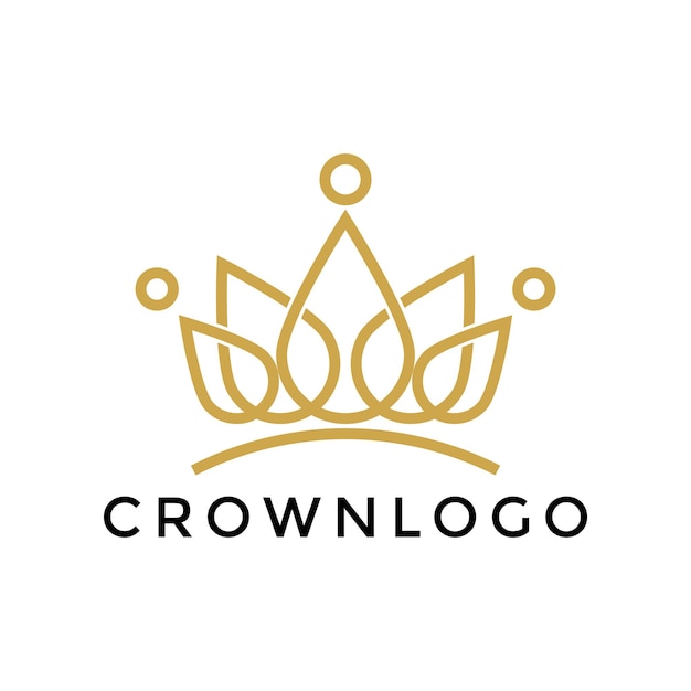 Ilustracja Wektora Graficznego Korony Logo Projekt Luksusowy I Minimalistyczny