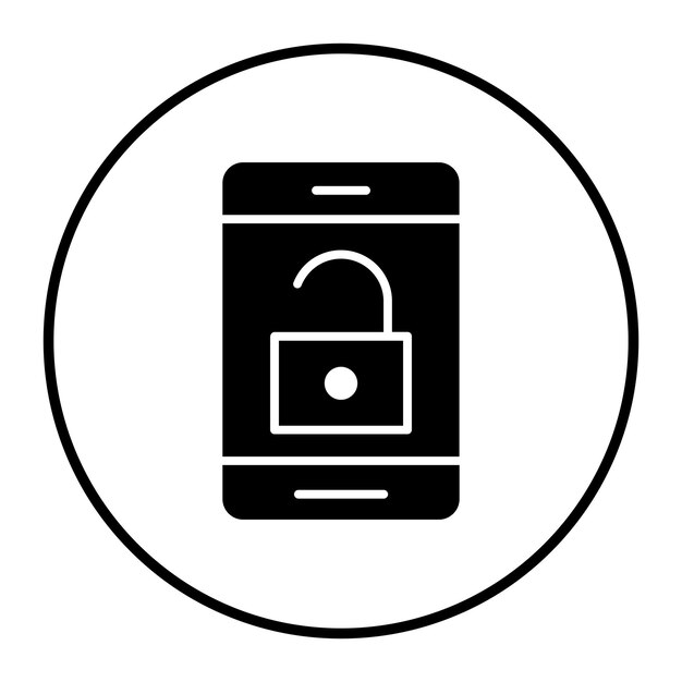 Ilustracja wektora odblokowania mobilnego