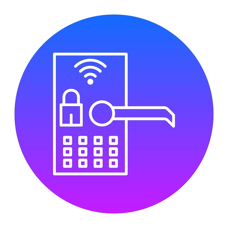 Wektor ilustracja wektora smart lock