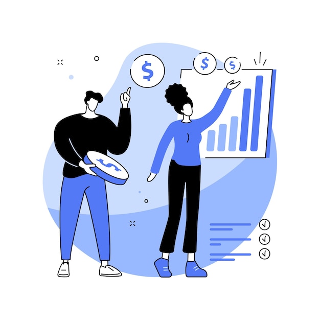 Ilustracja wektorowa abstrakcyjna koncepcja biznesowa