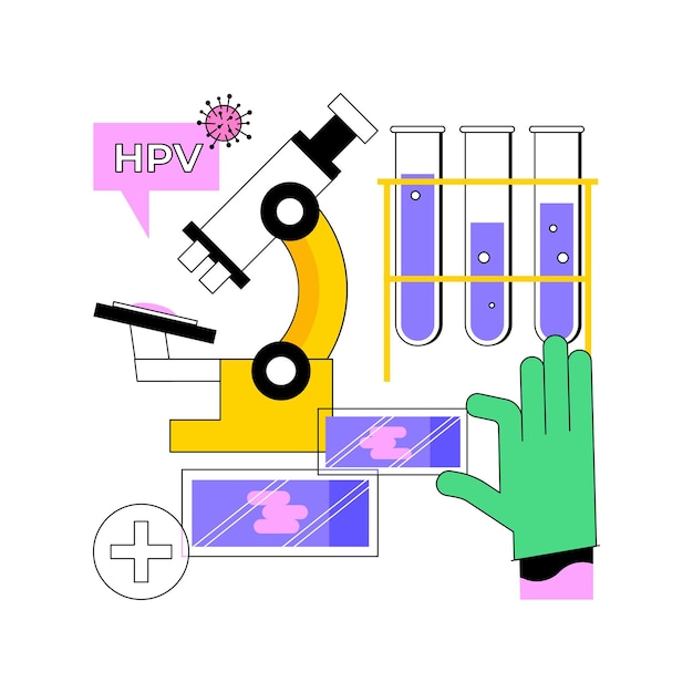 Ilustracja Wektorowa Abstrakcyjne Pojęcie Testu Hpv