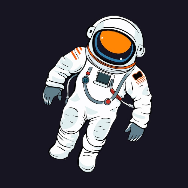 ilustracja wektorowa astronauta