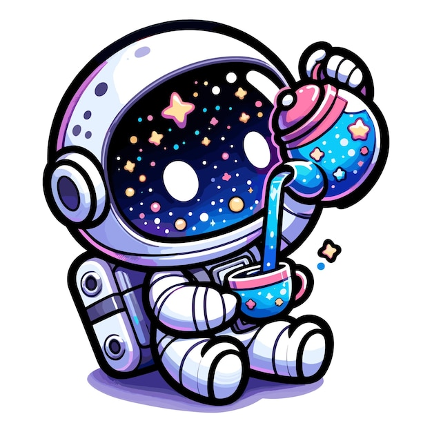 Ilustracja Wektorowa Astronauta