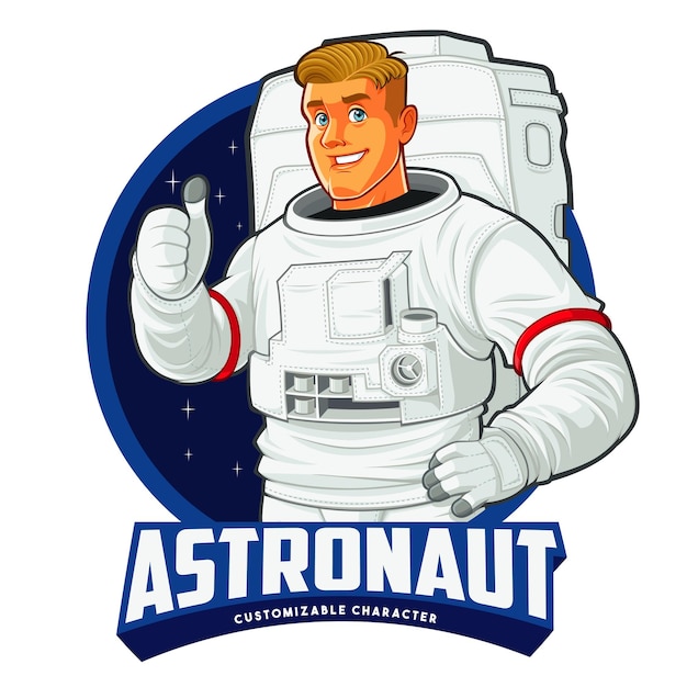 Ilustracja Wektorowa Astronauty