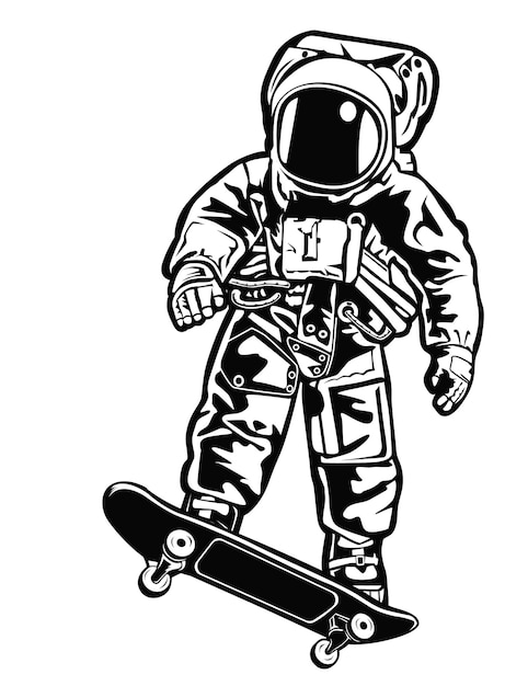 Ilustracja Wektorowa Astronauty