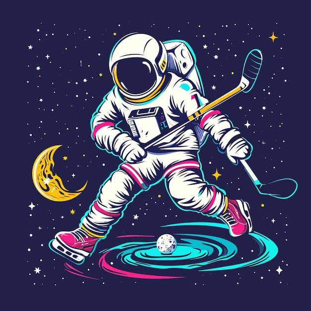 Plik wektorowy ilustracja wektorowa astronauty