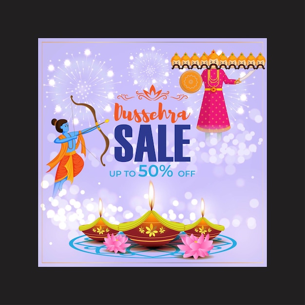 Ilustracja Wektorowa Banera Happy Dasera Sale