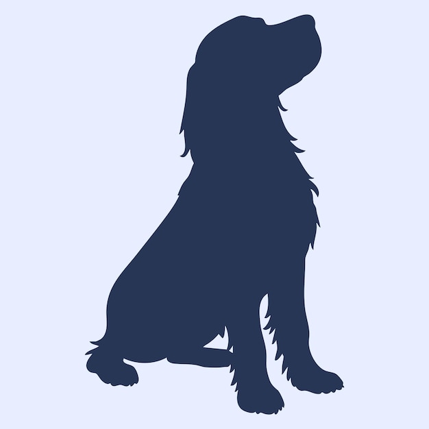 ilustracja wektorowa basset hound sylwetka