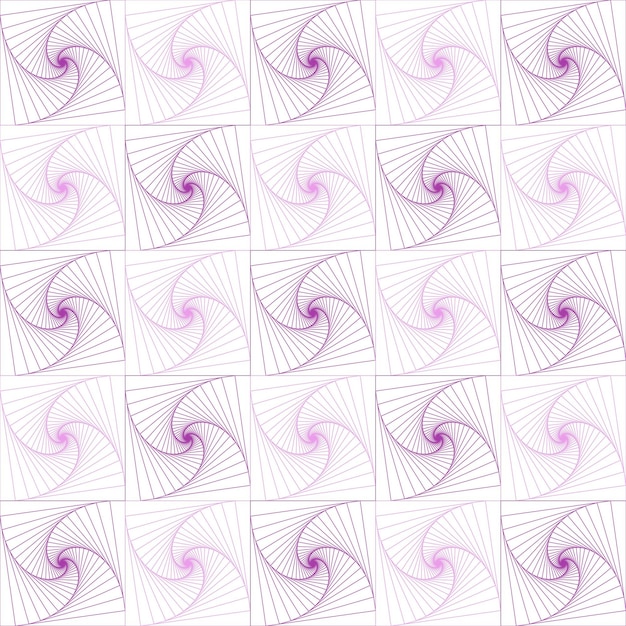 Ilustracja wektorowa bezszwowego wzoru Wireframe Zentangle design background in gradient magenta color