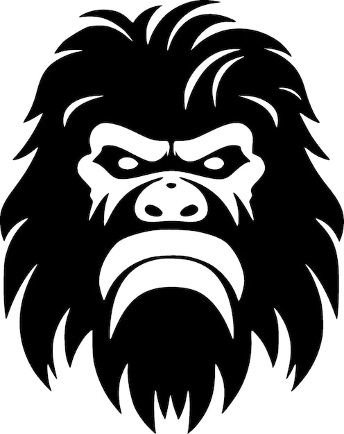 Ilustracja Wektorowa Bigfoot Minimalist And Flat Logo