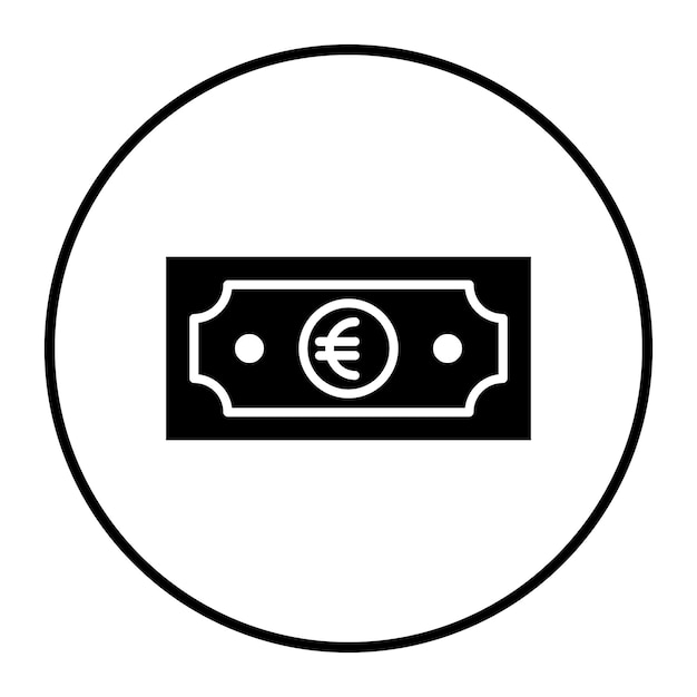 Plik wektorowy ilustracja wektorowa biletu euro