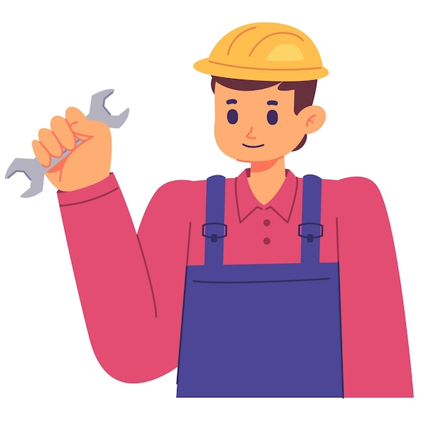 Ilustracja wektorowa Builder Avatar