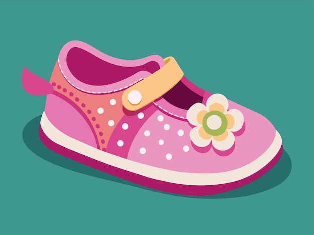 Ilustracja wektorowa butów dla niemowląt