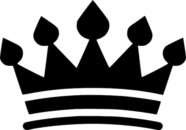 Plik wektorowy ilustracja wektorowa crown minimalist and flat logo