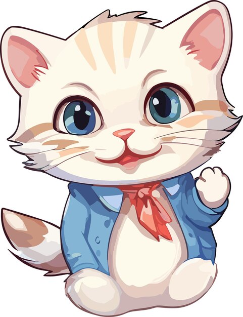 Plik wektorowy ilustracja wektorowa cute cat