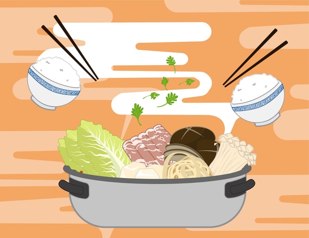 Plik wektorowy ilustracja wektorowa delicious hotpot