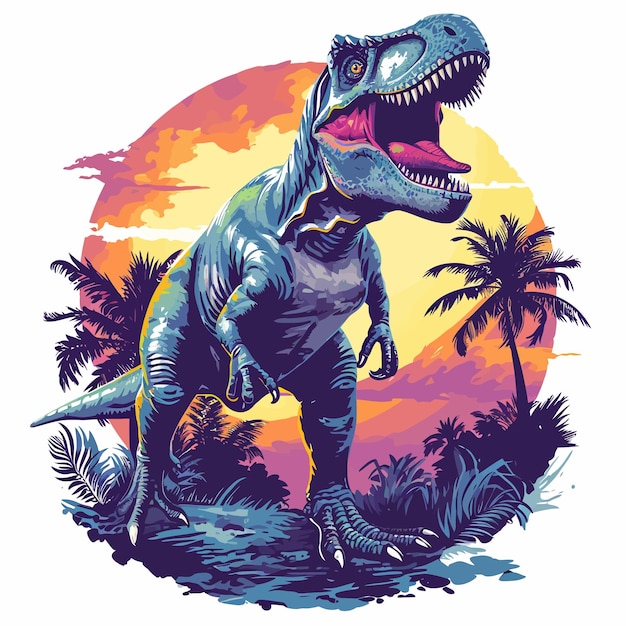 Plik wektorowy ilustracja wektorowa dinozaura