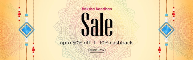 Ilustracja Wektorowa Dla Indyjskiego Festiwalu Raksha Bandhan Sale Banner