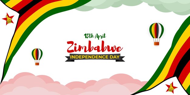 Ilustracja Wektorowa Dla Szczęśliwej Niepodległości Zimbabwe