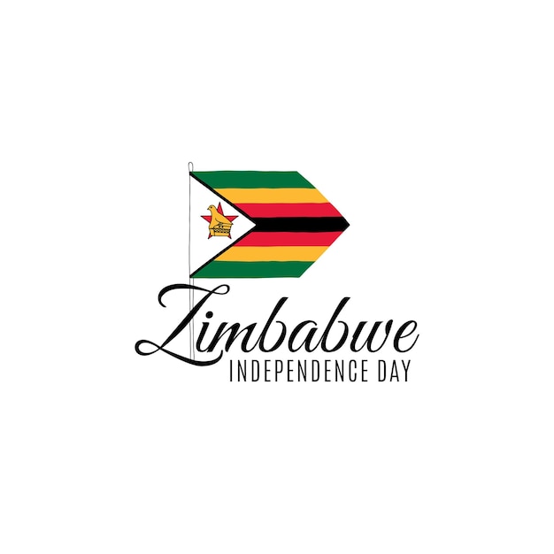 Ilustracja Wektorowa Dnia Niepodległości Zimbabwe. Zimbabwe święto Narodowe 18 Kwietnia.
