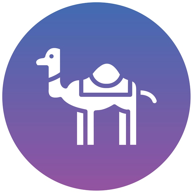 Ilustracja wektorowa dromedary
