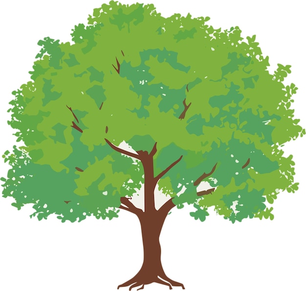 Plik wektorowy ilustracja wektorowa drzewa