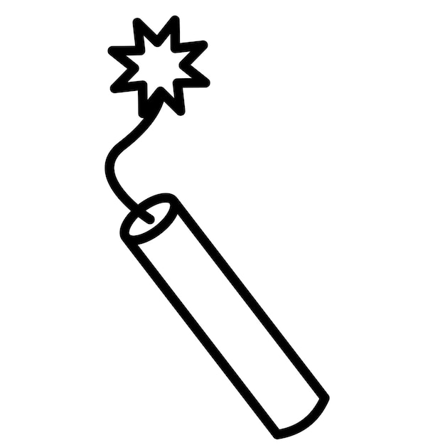 Ilustracja wektorowa dynamitu