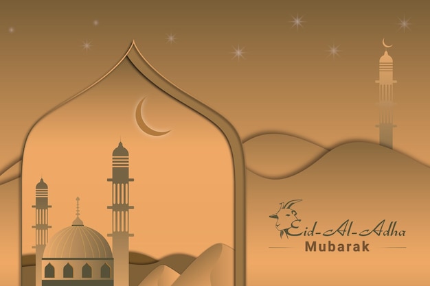 Ilustracja Wektorowa Eid Al Adha Mubarak