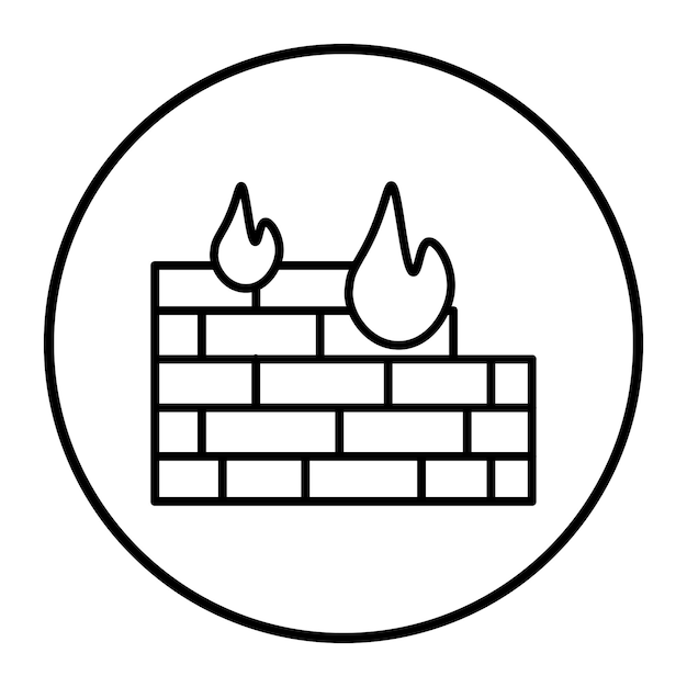 Ilustracja wektorowa firewalla