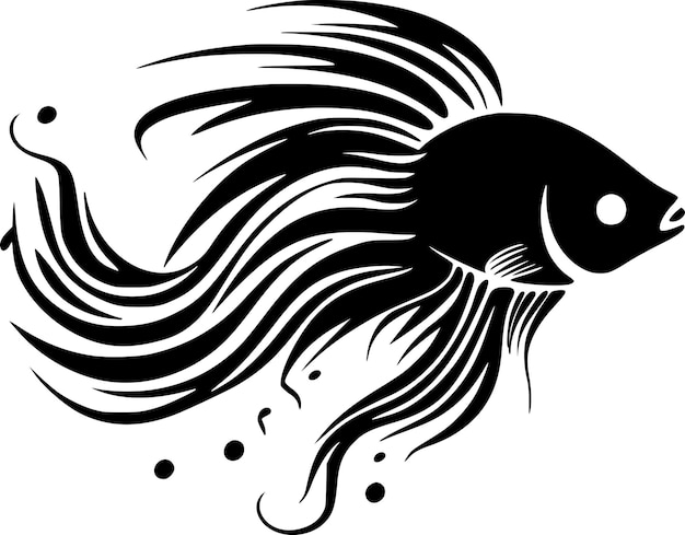 Ilustracja Wektorowa Fish Minimalist And Flat Logo