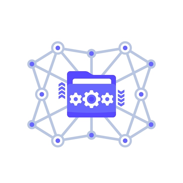 Ilustracja wektorowa folderu Active Directory