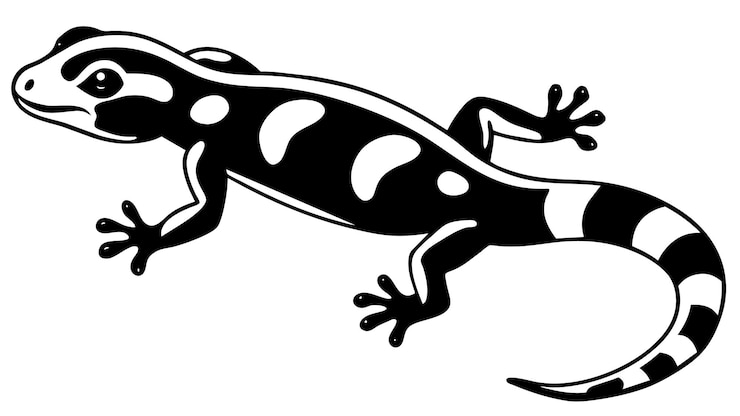 Wektor ilustracja wektorowa gecko zdumiewająca grafika dla twoich projektów projektowych