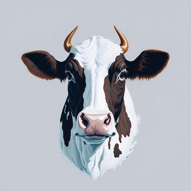 Ilustracja Wektorowa Głowy Indyjskiej Krowy