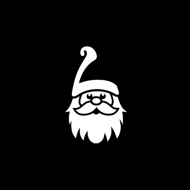 Ilustracja Wektorowa Gnome Minimalist I Flat Logo