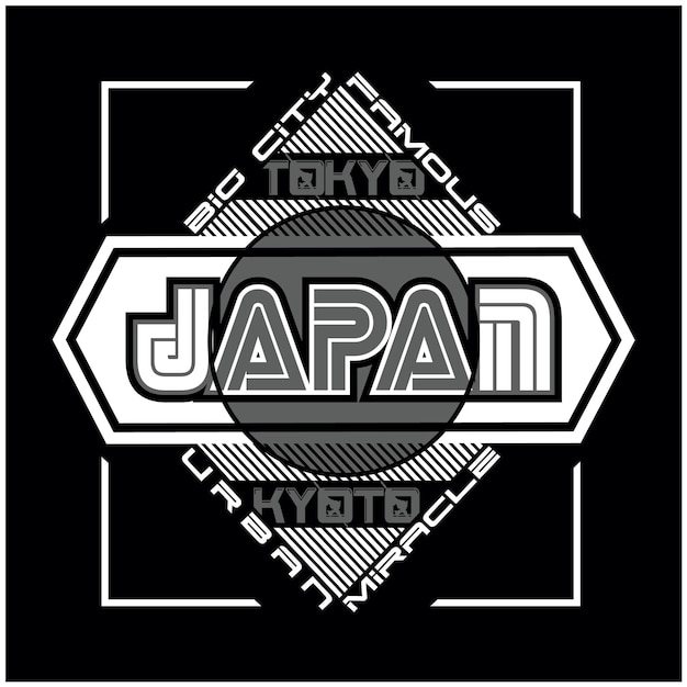 Plik wektorowy ilustracja wektorowa grafika japonii nieograniczonej dywizji wschodniej, idealna do projektowania odzieży t-shirtów
