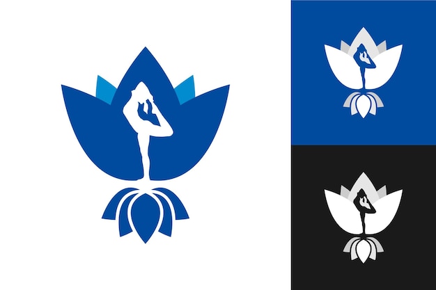 Ilustracja Wektorowa Grafika Lotus Yoga Logo. Idealny Do Użycia Na Tapetę Yoga Studio