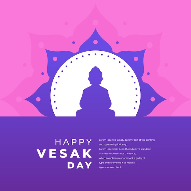 Ilustracja Wektorowa Grafika Vesak Day Fit Dla Szablonu Ulotki Pocztówki I Itp