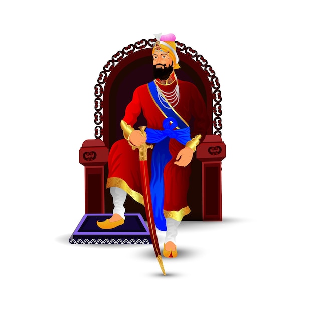 Plik wektorowy ilustracja wektorowa guru gobind singh ji