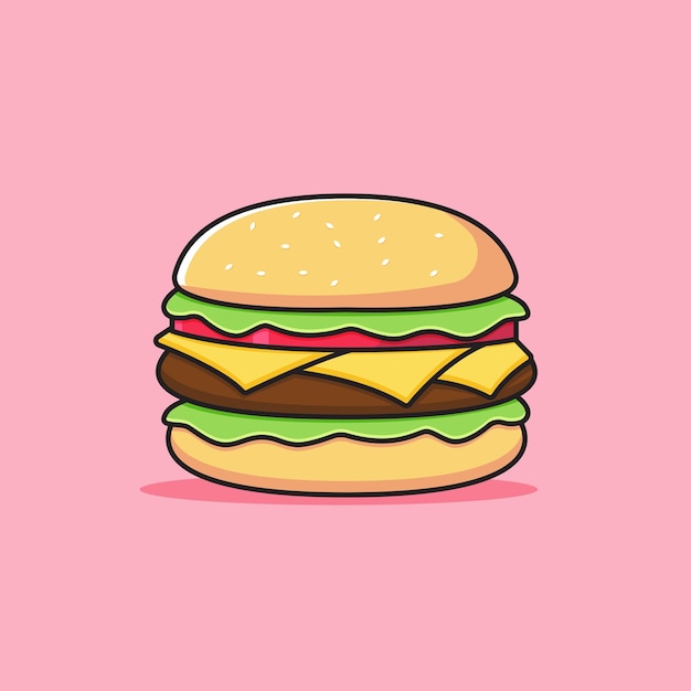 Ilustracja Wektorowa Hamburger