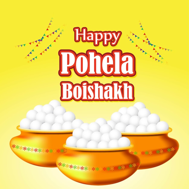 Ilustracja Wektorowa Happy Pohela Boishakh