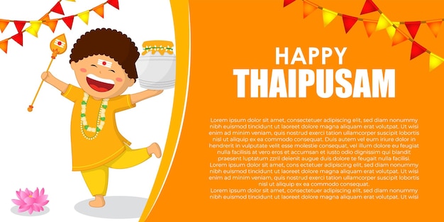 Ilustracja Wektorowa Happy Thaipusam