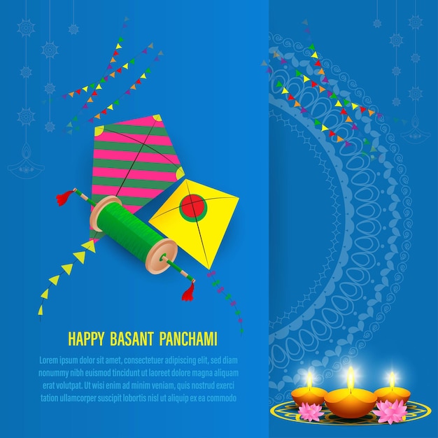 Ilustracja Wektorowa Happy Vasant Panchami