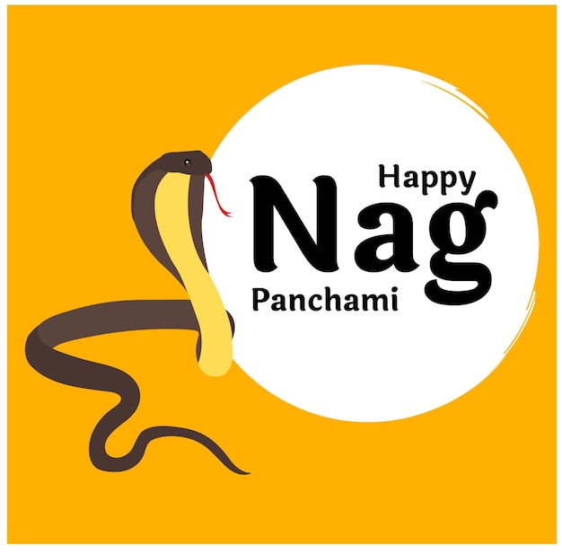 Ilustracja wektorowa hinduskiego festiwalu Naag Panchami